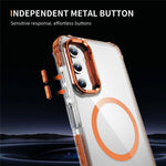For Samsung Galaxy S24 FE Clear Phone Case with Lens Kickstand Cover Magnetic Case