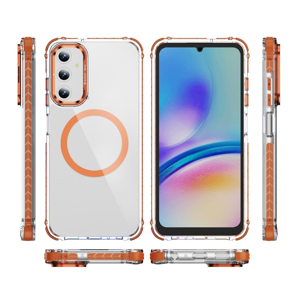 For Samsung Galaxy S24 FE Clear Phone Case with Lens Kickstand Cover Magnetic Case