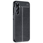 For Samsung Galaxy A16 5G / 4G Case Litchi Texture TPU Flexible Phone Cover, Black