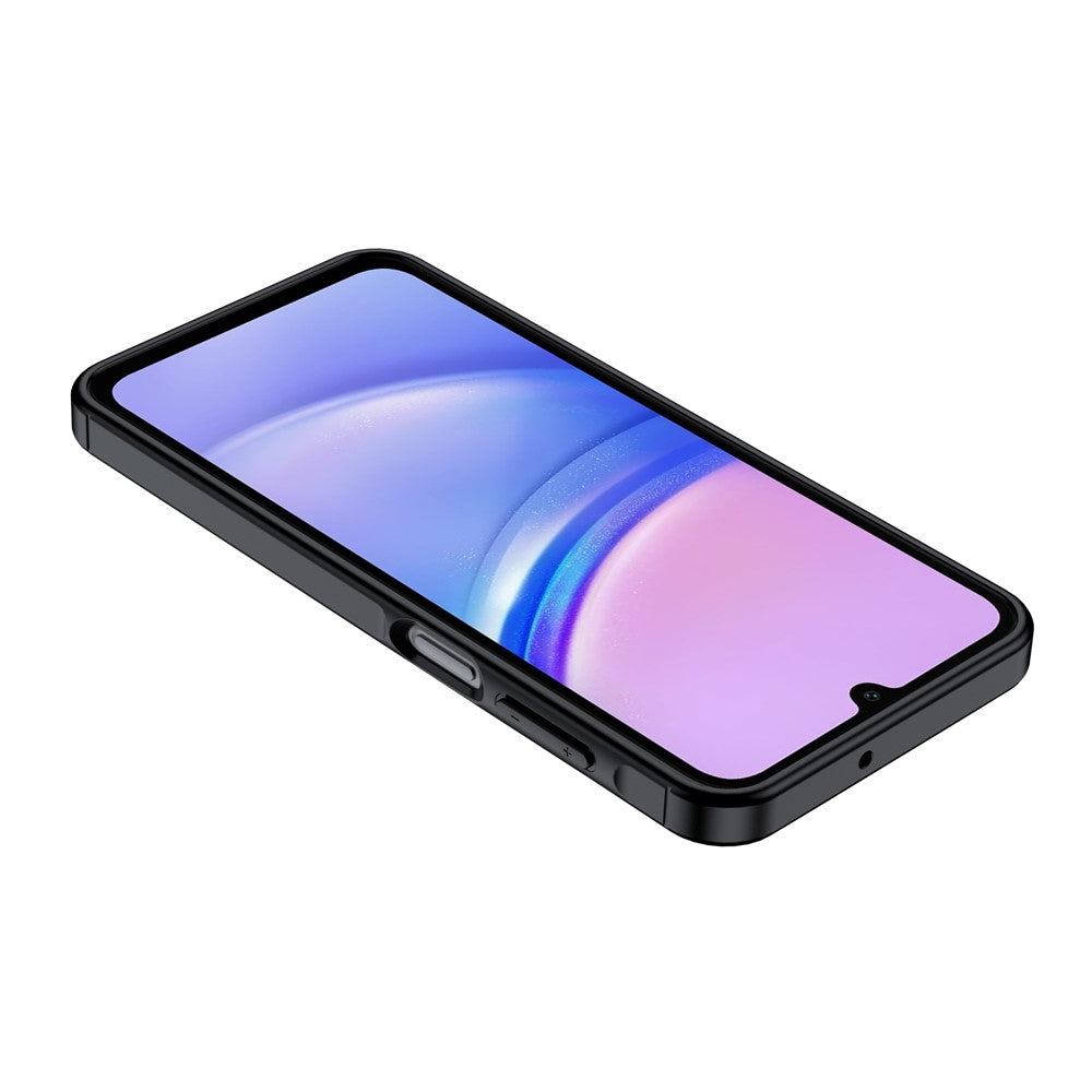 For Samsung Galaxy A16 5G / 4G Case Litchi Texture TPU Flexible Phone Cover, Black