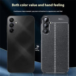 For Samsung Galaxy A16 5G / 4G Case Litchi Texture TPU Flexible Phone Cover, Black