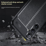 For Samsung Galaxy A16 5G / 4G Case Litchi Texture TPU Flexible Phone Cover, Black