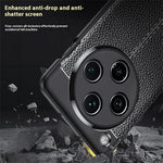 For Oppo Find X8 Pro 5G Case Litchi Texture TPU Flexible Phone Cover, Black