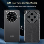 For Oppo Find X8 5G Case Litchi Texture TPU Flexible Phone Cover, Black