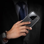 Xiaomi 15-skal med litchitextur och flexibelt TPU-fodral, svart