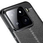 For Xiaomi 15 Pro Case Litchi Texture TPU Flexible Phone Cover, Black