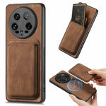 For Xiaomi 14 Ultra Case Leather+TPU Retro Phone Cover with Detachable Card Slot