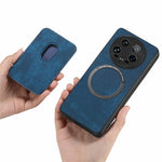 For Xiaomi 14 Ultra Case Leather+TPU Retro Phone Cover with Detachable Card Slot