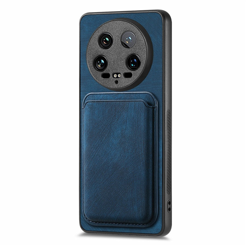 For Xiaomi 14 Ultra Case Leather+TPU Retro Phone Cover with Detachable Card Slot