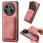 For Xiaomi 14 Ultra Case Leather+TPU Retro Phone Cover with Detachable Card Slot