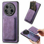 For Xiaomi 14 Ultra Case Leather+TPU Retro Phone Cover with Detachable Card Slot