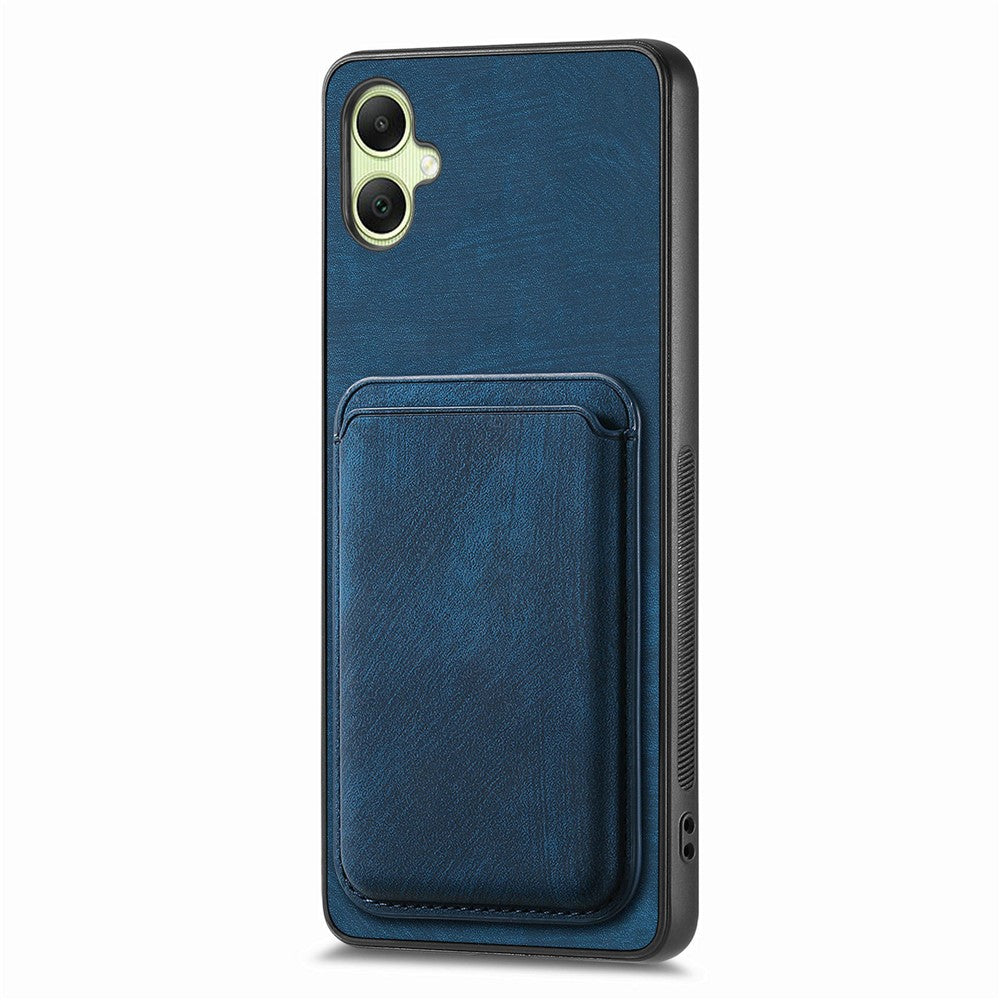 Samsung Galaxy A06 4G-skal i läder + TPU Retro-mobilskal med avtagbar kortplats