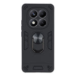 For Xiaomi Redmi Note 14 Pro 5G / Poco X7 5G Case PC+TPU Drop Defend Phone Cover with Ring Kickstand