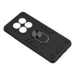 For Xiaomi Redmi Note 14 Pro 5G / Poco X7 5G Case PC+TPU Drop Defend Phone Cover with Ring Kickstand