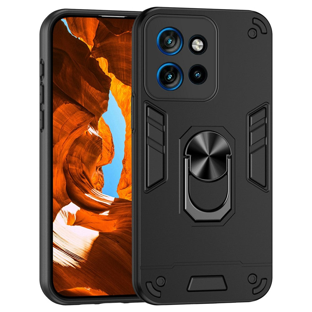 Motorola Edge 60 Neo 5G / Edge 50 Neo 5G / Moto S50 5G / ThinkPhone 25 5G-cover i PC+TPU, faldsikkert mobilcover med ringstøtte