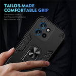 Motorola Edge 60 Neo 5G / Edge 50 Neo 5G / Moto S50 5G / ThinkPhone 25 5G-cover i PC+TPU, faldsikkert mobilcover med ringstøtte