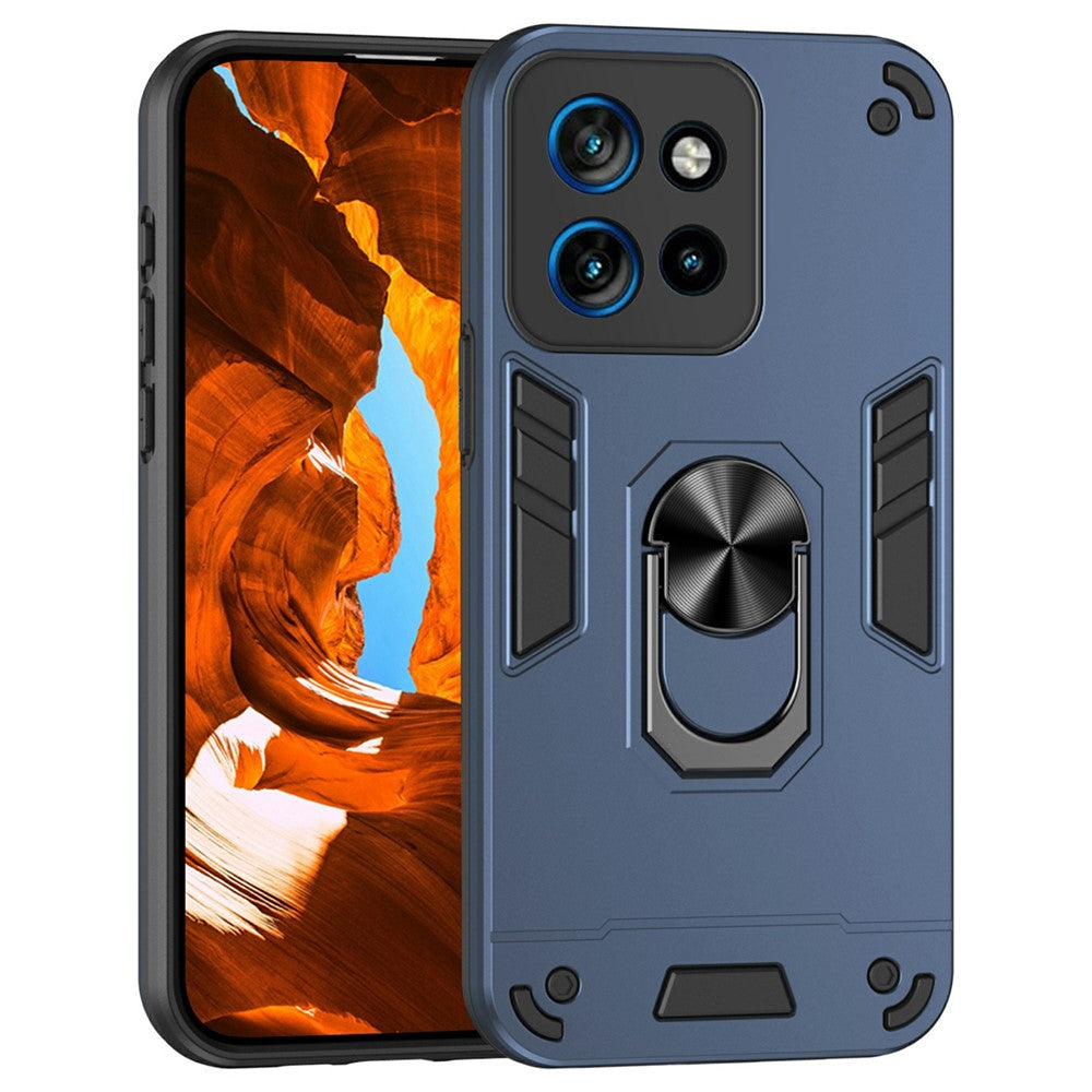 Motorola Edge 60 Neo 5G / Edge 50 Neo 5G / Moto S50 5G / ThinkPhone 25 5G-cover i PC+TPU, faldsikkert mobilcover med ringstøtte