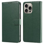 For iPhone 13 Pro Max Leather Case Litchi Texture RFID Blocking Wallet Stand Phone Cover