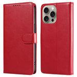 For iPhone 13 Pro Max Leather Case Litchi Texture RFID Blocking Wallet Stand Phone Cover