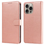 For iPhone 13 Pro Max Leather Case Litchi Texture RFID Blocking Wallet Stand Phone Cover