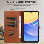 Til Samsung Galaxy A54 5G Lædercover Litchi Tekstur RFID-blokerende Pung Stativ Telefoncover
