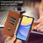 Til Samsung Galaxy A54 5G Lædercover Litchi Tekstur RFID-blokerende Pung Stativ Telefoncover