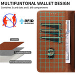 Til Samsung Galaxy A54 5G Lædercover Litchi Tekstur RFID-blokerende Pung Stativ Telefoncover