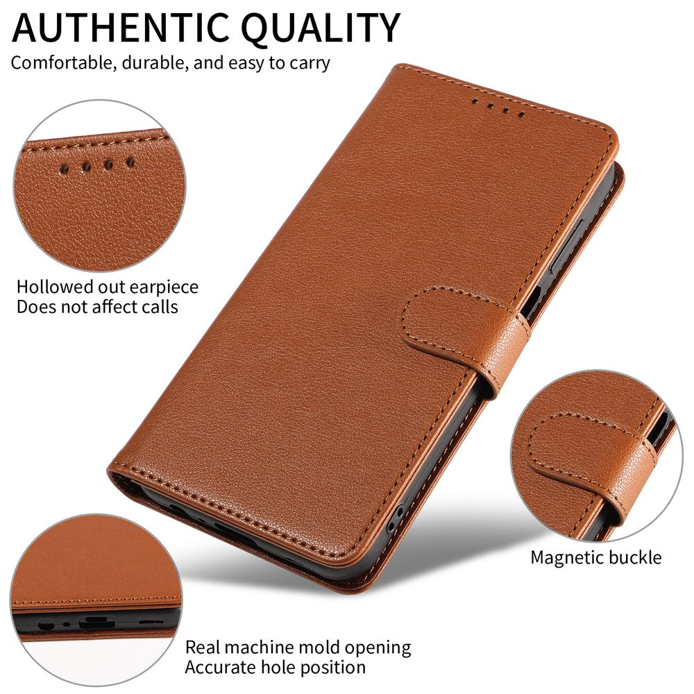 Til Samsung Galaxy A54 5G Lædercover Litchi Tekstur RFID-blokerende Pung Stativ Telefoncover