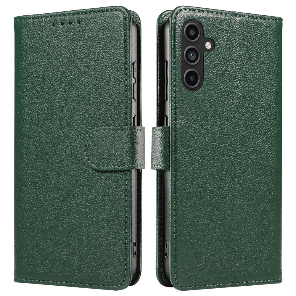 Til Samsung Galaxy A54 5G Lædercover Litchi Tekstur RFID-blokerende Pung Stativ Telefoncover
