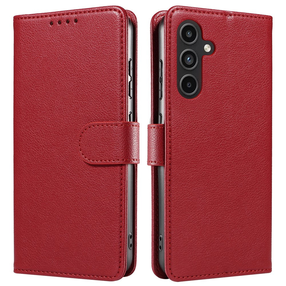 Til Samsung Galaxy A54 5G Lædercover Litchi Tekstur RFID-blokerende Pung Stativ Telefoncover