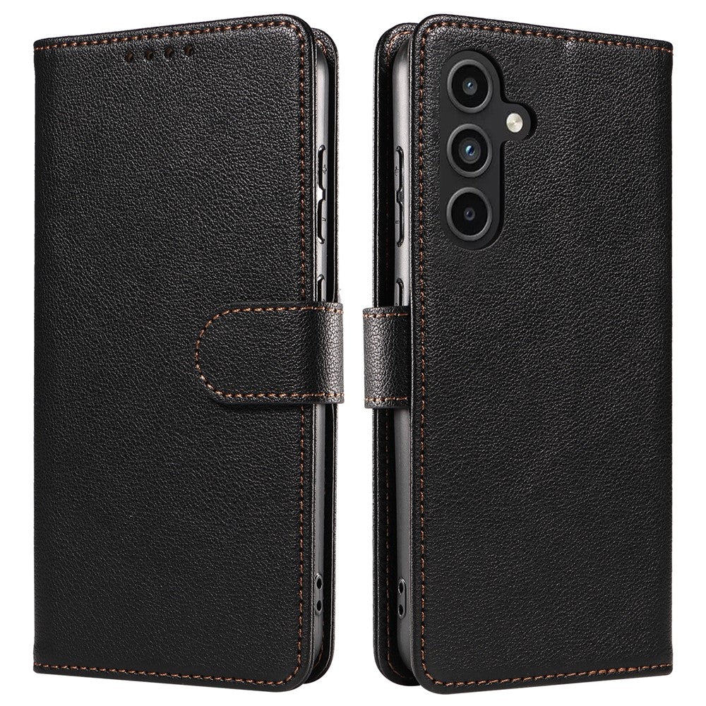 Til Samsung Galaxy A54 5G Lædercover Litchi Tekstur RFID-blokerende Pung Stativ Telefoncover