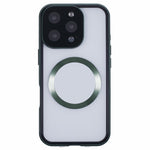 For iPhone 16 Pro Max Case Double Sides Tempered Glass Phone Cover Compatible with MagSafe Full Protector