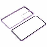 For Samsung Galaxy S25+ Full Body Case Magnetic Tempered Glass Double-Sided Phone Case