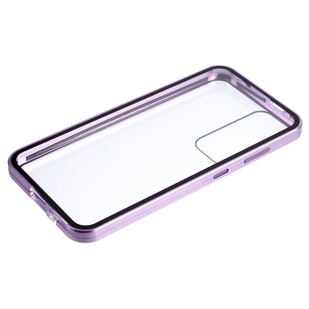 For Samsung Galaxy S25+ Full Body Case Magnetic Tempered Glass Double-Sided Phone Case