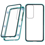 For Samsung Galaxy S25+ Full Body Case Magnetic Tempered Glass Double-Sided Phone Case