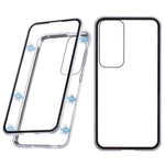 For Samsung Galaxy S25+ Full Body Case Magnetic Tempered Glass Double-Sided Phone Case