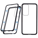 For Samsung Galaxy S25+ Full Body Case Magnetic Tempered Glass Double-Sided Phone Case