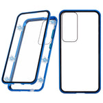 For Samsung Galaxy S25+ Full Body Case Magnetic Tempered Glass Double-Sided Phone Case
