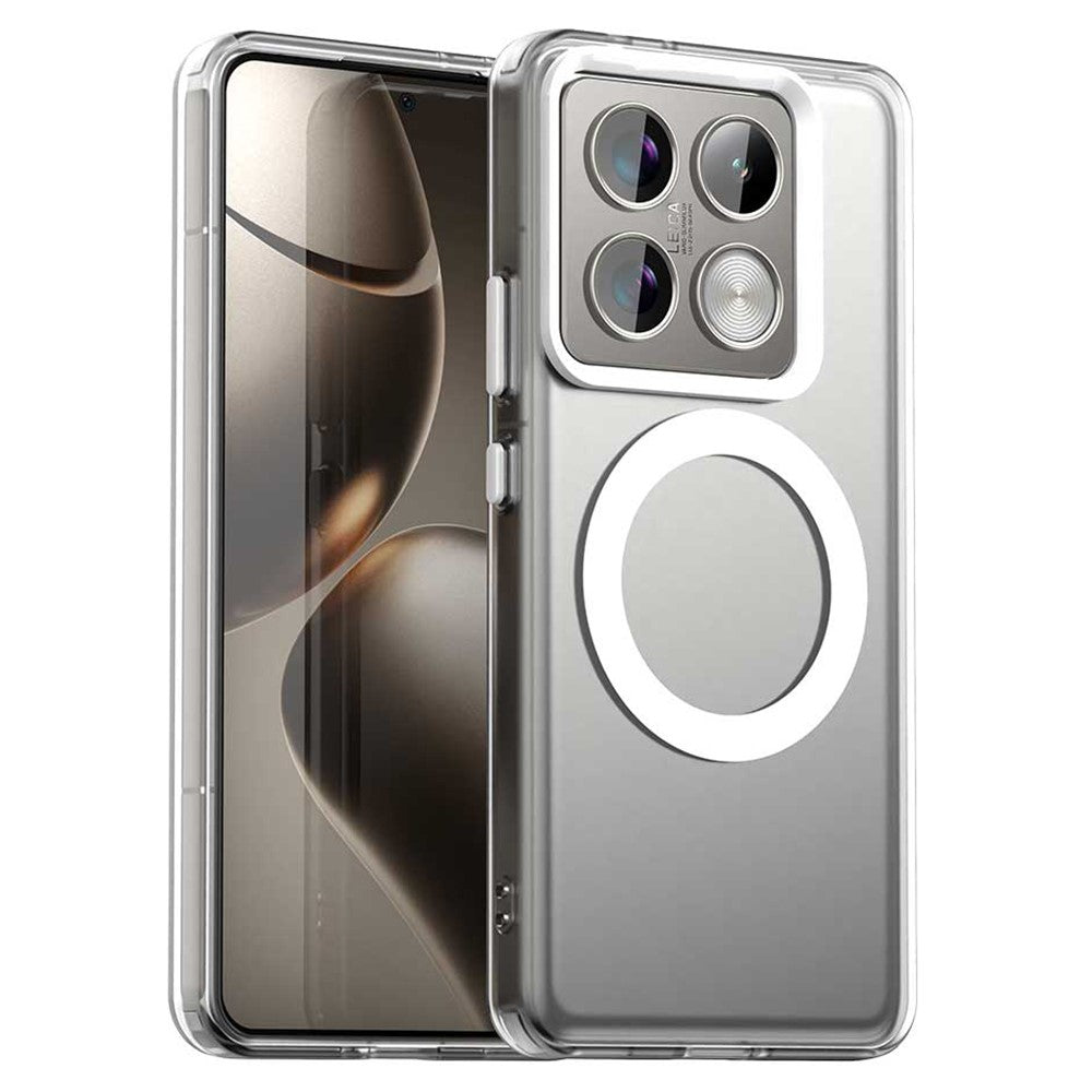 Candy Series för Xiaomi 14T Pro magnetiskt skal PC+TPU+PET fallskyddande mobilskal
