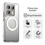 Candy Series för Xiaomi 14T Pro magnetiskt skal PC+TPU+PET fallskyddande mobilskal