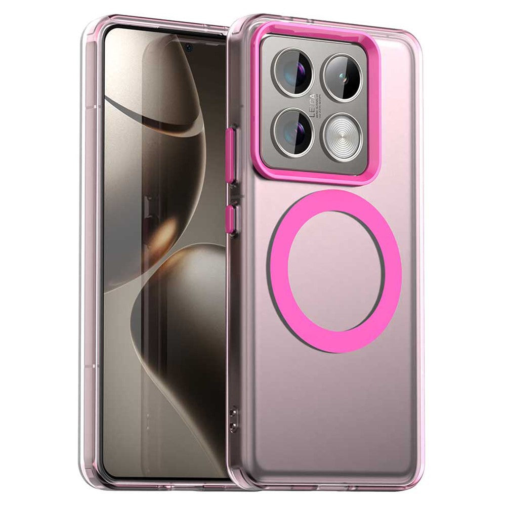 Candy Series For Xiaomi 14T Pro Magnetic Case PC+TPU+PET Anti-Drop Phone Cover