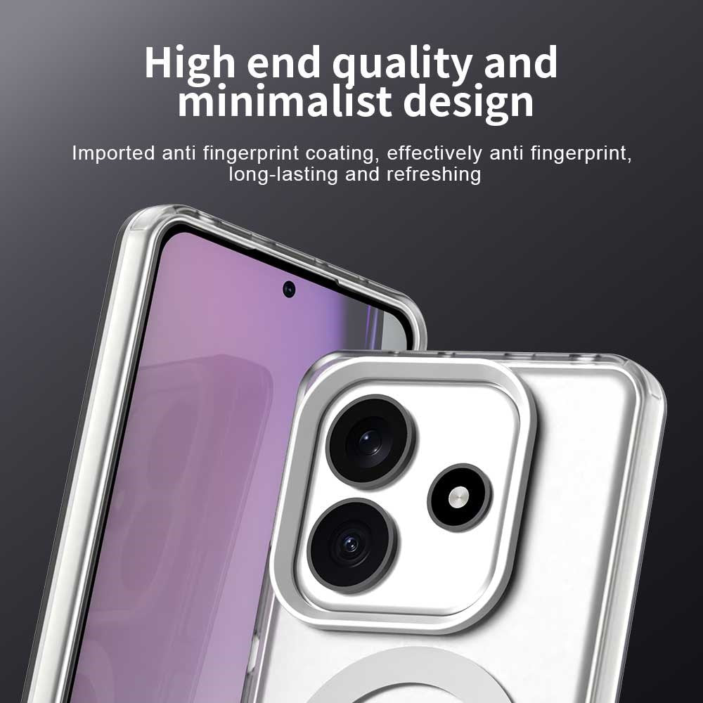 Candy Series For Xiaomi Redmi Note 14 5G Magnetic Case PC+TPU+PET Anti-Drop Phone Cover