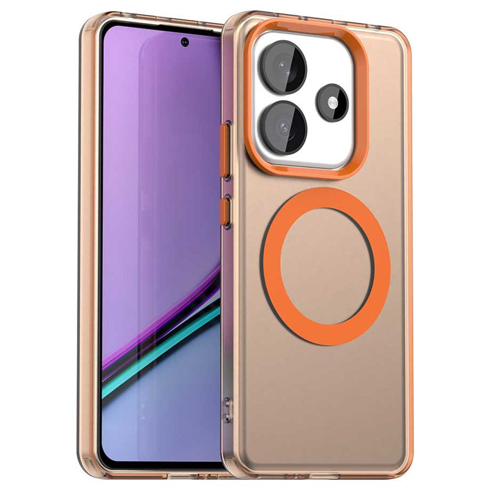 Candy Series For Xiaomi Redmi Note 14 5G Magnetic Case PC+TPU+PET Anti-Drop Phone Cover