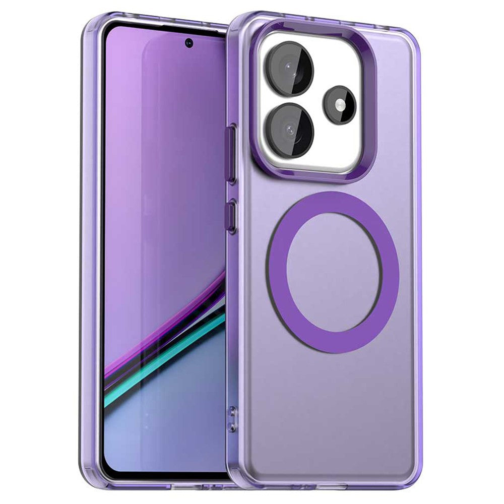 Candy Series For Xiaomi Redmi Note 14 5G Magnetic Case PC+TPU+PET Anti-Drop Phone Cover