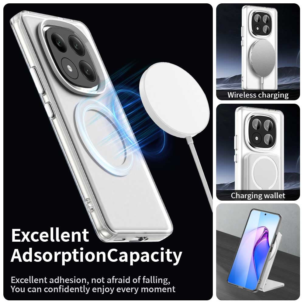 Candy Series For Xiaomi Redmi Note 14 Pro+ 5G Magnetic Case PC+TPU+PET Anti-Drop Phone Cover