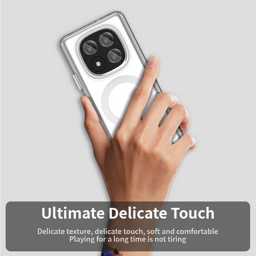 Candy Series For Xiaomi Redmi Note 14 Pro+ 5G Magnetic Case PC+TPU+PET Anti-Drop Phone Cover