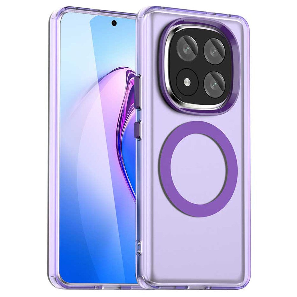 Candy Series For Xiaomi Redmi Note 14 Pro+ 5G Magnetic Case PC+TPU+PET Anti-Drop Phone Cover