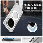 For Xiaomi Redmi Note 14 Pro 5G / Poco X7 5G Magnetic Case PC+TPU+PET Anti-Drop Phone Cover