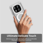 For Xiaomi Redmi Note 14 Pro 5G / Poco X7 5G Magnetic Case PC+TPU+PET Anti-Drop Phone Cover