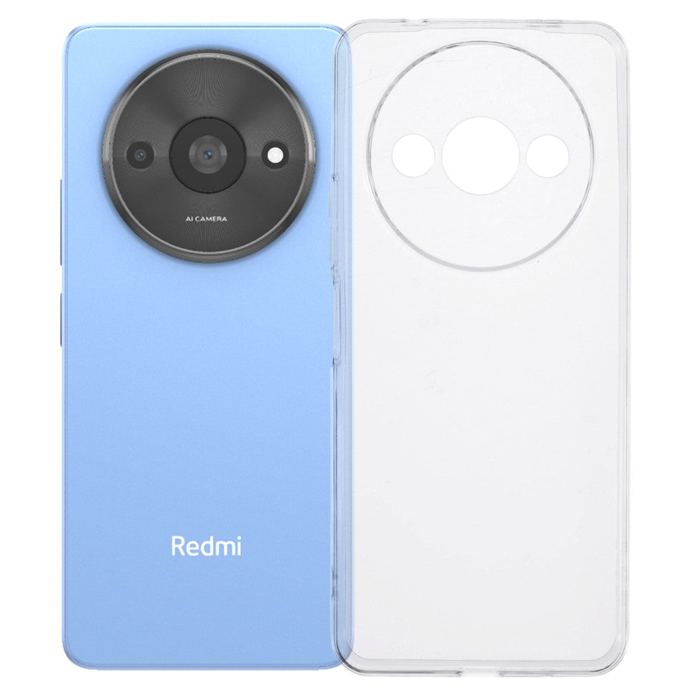 For Xiaomi Poco C61 4G / Redmi A3 4G Shockproof Case 1.5mm Thickness Clear TPU Phone Cover